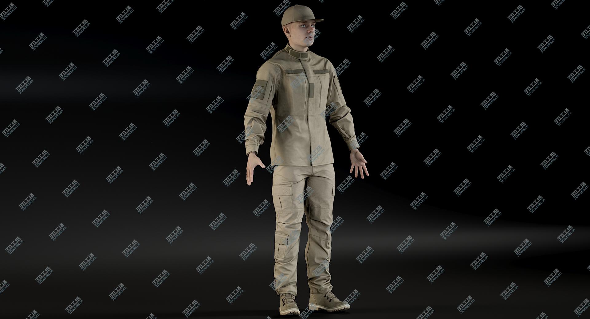 images/goods_img/202105073/3D Soldier Andrew Uniform Desert V2 model/5.jpg